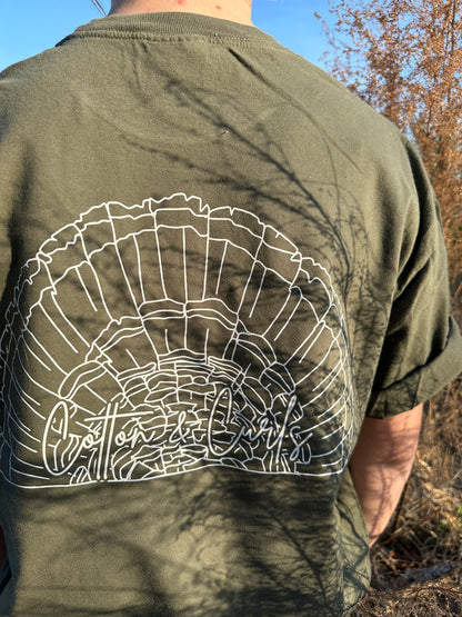 Green Turkey Fan T-Shirt
